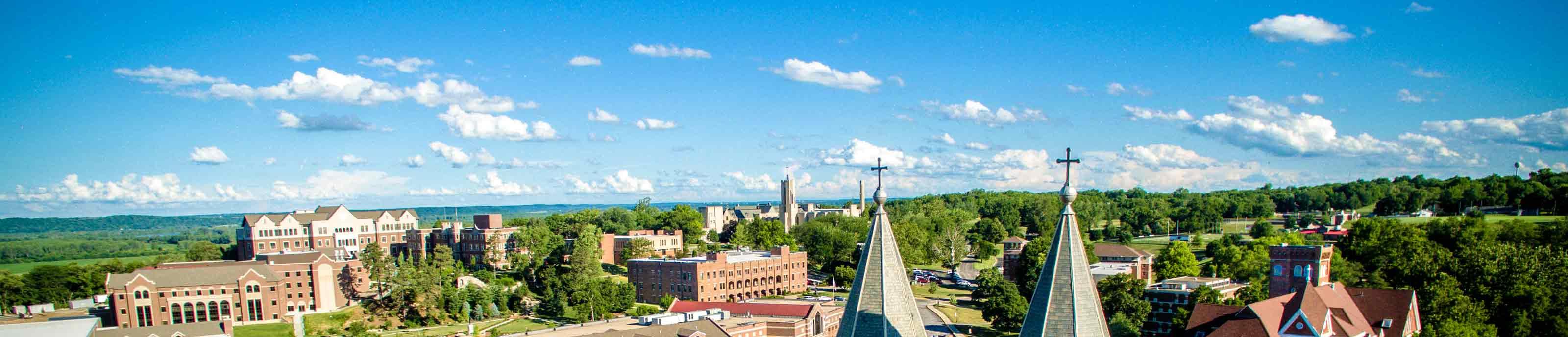 Aerial view of campus